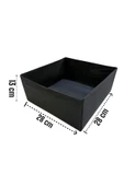 Balkan Room 8'li Siyah Çekmece Içi Düzenleyici Organizer Set - Çok Amaçlı Dolap Içi Kutu Seti - 2