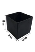 Balkan Room 8'li Siyah Çekmece Içi Düzenleyici Organizer Set - Çok Amaçlı Dolap Içi Kutu Seti - 4