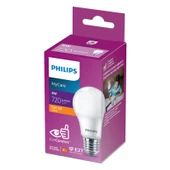 Philips Led Ampul 8W E27 2700K Sarı Işık - 1