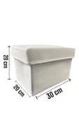 Balkan Room 2 Adet Beyaz Kapaklı Dolap İçi Düzenleyici Kutu Çok Amaçlı Saklama Kutusu Large 30x20x20 cm - 4