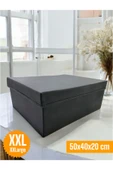 Balkan Room Kapaklı Dolap İçi Düzenleyici Kutu Çok Amaçlı Saklama Kutusu XXLarge 50x40x20 cm - 1