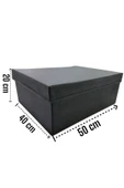 Balkan Room Kapaklı Dolap İçi Düzenleyici Kutu Çok Amaçlı Saklama Kutusu XXLarge 50x40x20 cm - 2