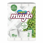 Süper Maylo Bambu Katkılı Tuvalet Kagıdı 40'lı - 1