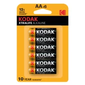 Kodak Xtralife Alkalin Kalem Pil AA 4+2 - 1