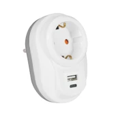 Nilson C Type Akım Korumalı Tekli U + C Type Fiş Priz - 1