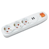 Nilson Üçlü Grup Priz Akım Korumalı 2'li Usb'li 1,5 Mt - 1