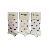 Sockstime Viskon Desenli Patik Çorap - 1