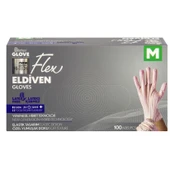 Flex Eldiven Krem M Beden 100'Lü - 1