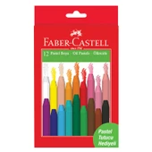 Faber Castell Pastel Boya 12'li Set Hediyeli - 1