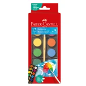 Faber-Castell 12 Renk Küçük Boy Sulu Boya Seti - 1