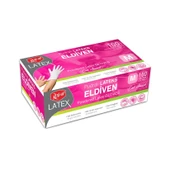 Roll-Up Pudralı Latex Medium Eldiven 100'lü - 1