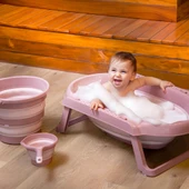 Katlanır 3'lü Banyo Seti Somon - 2