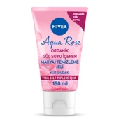 NIVEA Aqua Rose Organik Gül Suyu İçeren Makyaj Temizleme Jeli 150 ml - 1