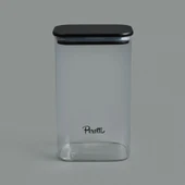 Porter Saklama Kabı - Siyah / Şeffaf - 1,5 lt - 2