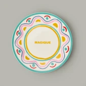 Kitchen Magique Servis Tabağı - Renkli - 25 cm - 3
