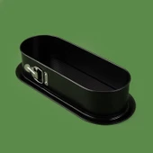 Classic Kelepçeli Baton Kek Kalıbı - Siyah - 34x12 cm - 1