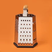 Aitutaki 6 Yönlü Çelik Rende - Gri / Siyah - 18 cm - 1