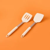 Morenita 2 Parça Silikon Servis Seti - Gri / Beyaz - 1