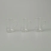 Keyif 3'lü Cam Kupa - Şeffaf - 200 ml - 2