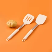 Morenita 2 Parça Silikon Servis Seti - Gri / Beyaz - 2