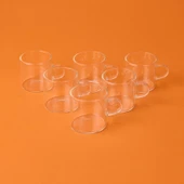 Glassware 6'lı Kahve Fincanı - Şeffaf - 1