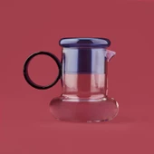 Ring Bardaklı Cam Sürahi - Asorti - 500 ml - 1