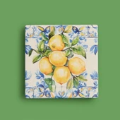 Kitchen Lime Bardak Altlığı - Renkli - 10 cm - 1