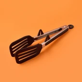 Claviz Metal Saplı Kilit Sistemli Silikon Maşa - Gri / Siyah - 3