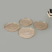 Kitchen Luna 4'lü Tabak - Bej - 21 cm - 1