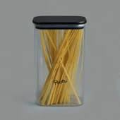 Porter Saklama Kabı - Siyah / Şeffaf - 1,5 lt - 1