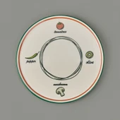 Kitchen Gourmet Classic Pizza Tabağı - Renkli - 30 cm - 3