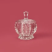 Glass Cam Şekerlik - Şeffaf - 3,5 cm - 2