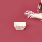 Kare Sütun Sosluk - Beyaz - 7 cm - 2