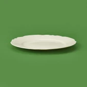 Porselen Tiffany Servis Tabağı - Krem - 25 cm - 3