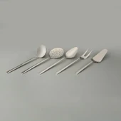 Milano 5 Parça Çelik Servis Seti - Inox - 1