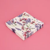 Houseware Çiçek Baskılı 16'lı Peçete - Asorti - 33x33 cm - 1