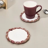 Soft Laetus Bardak Altlığı - Ekru - 13x13 cm - 1