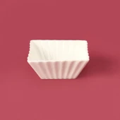 Kare Sütun Sosluk - Beyaz - 7 cm - 1