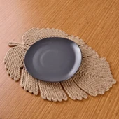 Soft Yaprak Supla - Bej - 31x45 cm - 1