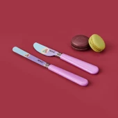 2'li Kahvaltı Bıçağı Seti - Yeşil - 18 cm + 16 cm - 2