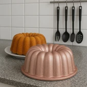 Dilimli Kek Kalıbı - Pembe - 26 cm - 1