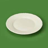 Porselen Liana Tatlı Tabağı - Krem - 19 cm - 2