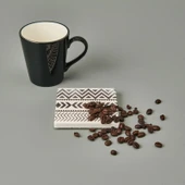 Kitchen Ethnic Bardak Altlığı - Siyah - 10 cm - 1