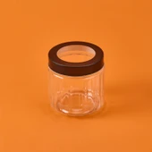 Borosilikat Cam Saklama Kabı - Gri / Siyah - 800 ml - 3