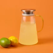 Borosilikat Cam Sürahi - Şeffaf - 1500 ml - 1