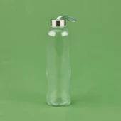 H2O Peluş Kılıflı Cam Matara - Mor / Şeffaf - 2