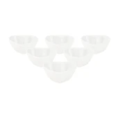 Kalpli Porselen 6'lı Sosluk - Beyaz - 3 cm - 2