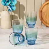 Elite 4'lü Meşrubat Bardağı - Mavi - 320 ml - 1