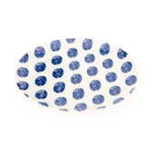 Porselen Madre Pasta Tabağı - Mavi - 19 cm - 2