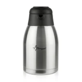 Çelik Çay Termosu - Inox / Siyah - 2 lt - 2